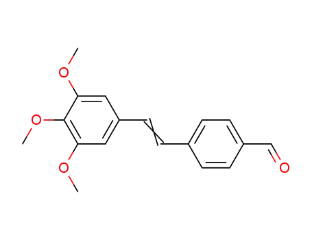 Molecular Structure of 93878-40-1 (4-Formyl-3',4',5'-trimethoxy-stilben)