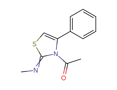 3-acetyl-2-methylimino-4-phenyl-2,3-dihydro-thiazole