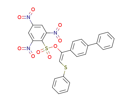 2,4,6-Trinitro-benzenesulfonic acid (E)-1-biphenyl-4-yl-2-phenylsulfanyl-vinyl ester