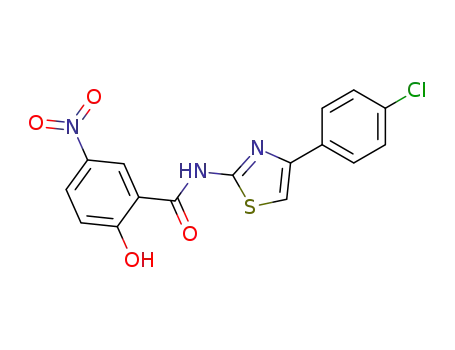 <i>N</i>-[4-(4-chloro-phenyl)-thiazol-2-yl]-2-hydroxy-5-nitro-benzamide