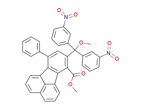 8-<Methoxy-bis-(3-nitro-phenyl)-methyl>-10-phenyl-7-methoxycarbonyl-fluoranthen