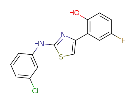 2-[2-(3-chloro-anilino)-thiazol-4-yl]-4-fluoro-phenol