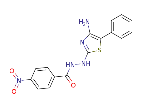 4-nitro-benzoic acid <i>N</i>'-(4-amino-5-phenyl-thiazol-2-yl)-hydrazide