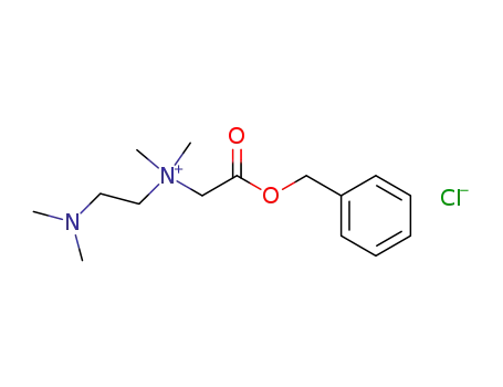 Molecular Structure of 13317-95-8 (1-Dimethylamino-2-(dimethyl-benzyloxycarbonylmethyl-ammonio)-ethan-chlorid)