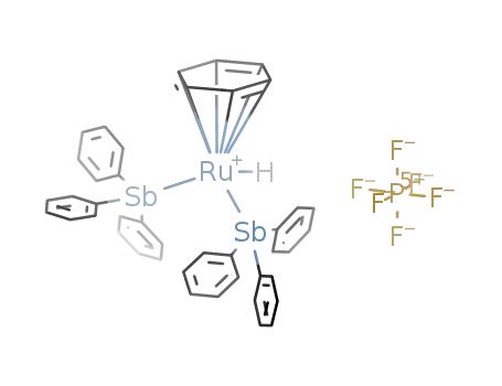 [RuH(η(6)-C6H6)(SbPh3)2]PF6