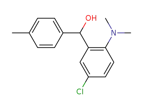 Molecular Structure of 23747-62-8 (2-Dimethylamino-4'-methyl-5-chlor-benzhydrol)