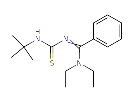 <i>N</i>'-(<i>tert</i>-butyl-thiocarbamoyl)-<i>N</i>,<i>N</i>-diethyl-benzamidine