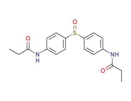 Molecular Structure of 114331-63-4 (bis-(4-propionylamino-phenyl)-sulfoxide)