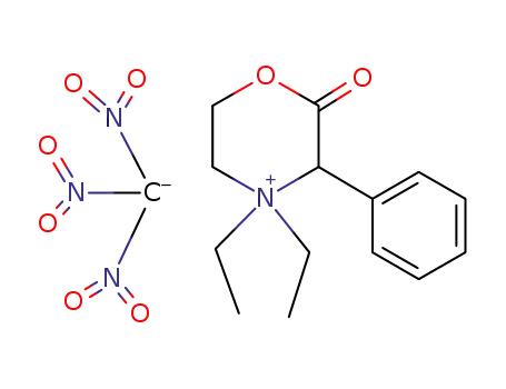 4,4-diethyl-2-oxo-3-phenyl-morpholinium; trinitromethanide