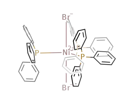 Molecular Structure of 36545-35-4 (Nickel, dibromotris(triphenylphosphine)-)