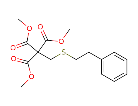 1-Phenethylmercapto-ethan-tricarbonsaeure-(2,2,2)-trimethylester
