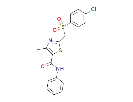 2-(4-chloro-benzenesulfonylmethyl)-4-methyl-thiazole-5-carboxylic acid anilide