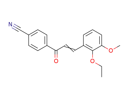 Molecular Structure of 33084-05-8 (2-Ethoxy-3-methoxy-4'-cyan-chalkon)