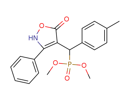 [(5-oxo-3-phenyl-2,5-dihydro-isoxazol-4-yl)-<i>p</i>-tolyl-methyl]-phosphonic acid dimethyl ester