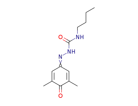 Molecular Structure of 17717-59-8 (2,6-Diemthyl-benzochinon-(1,4)-4-(4-butylsemicarbazon))