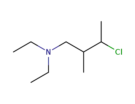 Molecular Structure of 19966-44-0 (diethyl-(3-chloro-2-methyl-butyl)-amine)