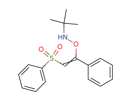 O-((E)-2-Benzenesulfonyl-1-phenyl-vinyl)-N-tert-butyl-hydroxylamine