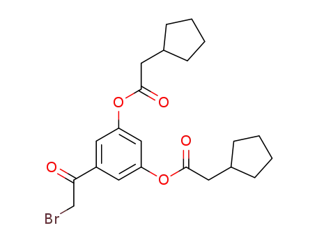 Cyclopentaneacetic acid, 5-(bromoacetyl)-1,3-phenylene ester