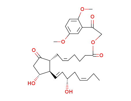 (Z)-7-[(1R,2R,3R)-3-Hydroxy-2-((1E,5Z)-(S)-3-hydroxy-octa-1,5-dienyl)-5-oxo-cyclopentyl]-hept-5-enoic acid 2-(2,5-dimethoxy-phenyl)-2-oxo-ethyl ester