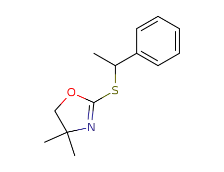 4,4-dimethyl-2-(1-phenyl-ethylsulfanyl)-4,5-dihydro-oxazole
