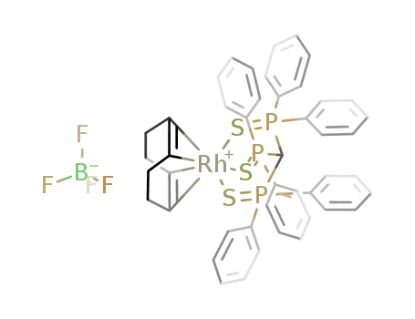 {Rh(cod)(tris(diphenylphosphinothioyl)methane)}BF<sub>4</sub>