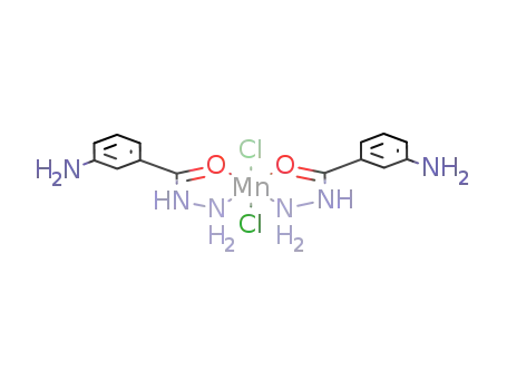 Molecular Structure of 146055-58-5 ({manganese(II) bis(m-aminobenzoic hydrazide)Cl<sub>2</sub>})