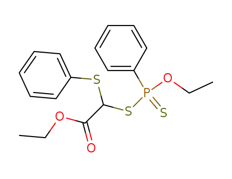 (Ethoxy-phenyl-phosphinothioylsulfanyl)-phenylsulfanyl-acetic acid ethyl ester