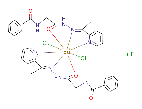 dichlorobis{2-acetylpyridine(N-benzoyl)glycyl hydrazone}Eu(III) chloride
