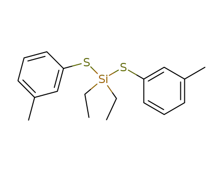 Molecular Structure of 41842-53-9 (Bis-(m-methylphenylthio)-diaethylsilan)