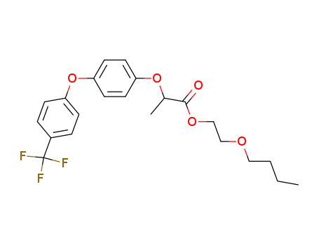 Molecular Structure of 70791-36-5 (Propanoic acid, 2-[4-[4-(trifluoromethyl)phenoxy]phenoxy]-,
2-butoxyethyl ester)