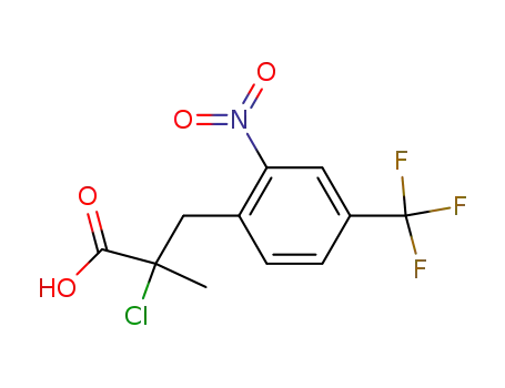 3-(2'-Nitro-4'-trifluormethyl-phenyl)-2-methyl-2-chlor-propionsaeure