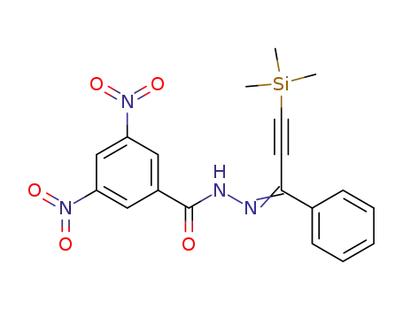 3-Trimethylsilyl-1-phenyl-prop-2-inon-<3,5-dinitro-benzoylhydrazon>