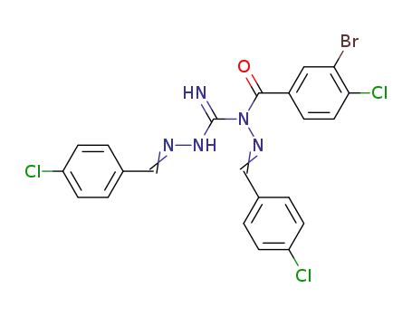 C<sub>22</sub>H<sub>15</sub>BrCl<sub>3</sub>N<sub>5</sub>O