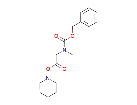 N-Benzyloxycarbonyl-sarkosin-<piperidino-1-ylester>