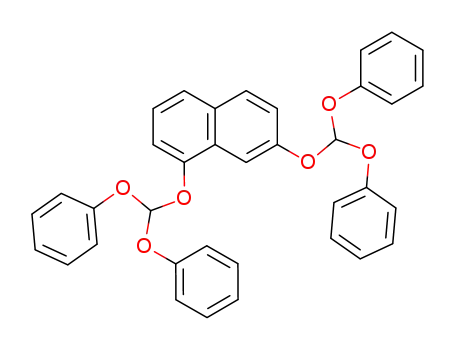 Naphthalene, 1,7-bis(diphenoxymethoxy)-