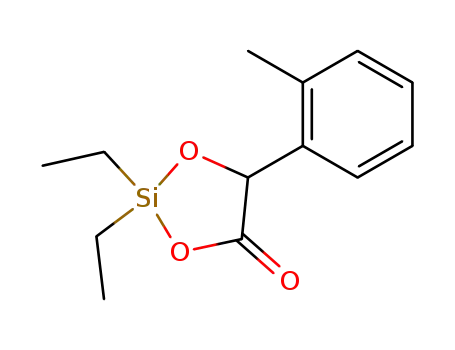 2,2-diethyl-5-<i>o</i>-tolyl-[1,3,2]dioxasilolan-4-one