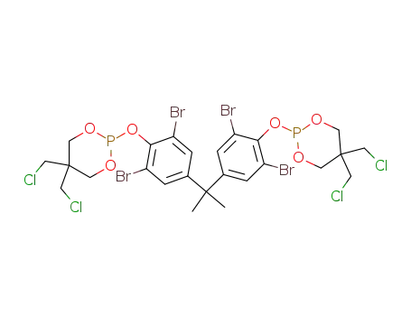 Molecular Structure of 38578-49-3 (C<sub>25</sub>H<sub>26</sub>Br<sub>4</sub>Cl<sub>4</sub>O<sub>6</sub>P<sub>2</sub>)