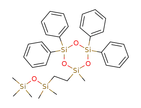 2-Methyl-2-[2-(1,1,3,3,3-pentamethyl-disiloxanyl)-ethyl]-4,4,6,6-tetraphenyl-[1,3,5,2,4,6]trioxatrisilinane