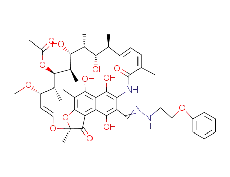 3-[(2-phenoxy-ethylhydrazono)-methyl]-rifamycin
