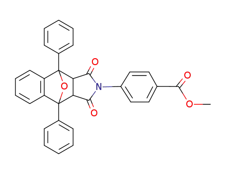 4-(1,3-dioxo-4,9-diphenyl-1,3,3a,4,9,9a-hexahydro-4,9-epioxido-benzo[<i>f</i>]isoindol-2-yl)-benzoic acid methyl ester