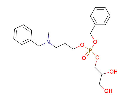 Phosphoric acid, 2,3-dihydroxypropyl
3-[methyl(phenylmethyl)amino]propyl phenylmethyl ester