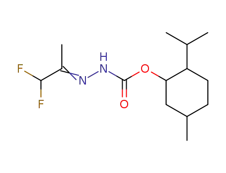 Molecular Structure of 30929-36-3 (1,1-Difluoraceton-(-)-menthydrazon)