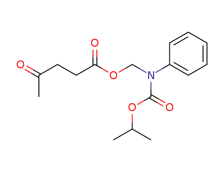 Molecular Structure of 50888-09-0 (4-Oxo-pentanoic acid (isopropoxycarbonyl-phenyl-amino)-methyl ester)