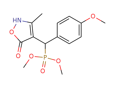 [(4-methoxy-phenyl)-(3-methyl-5-oxo-2,5-dihydro-isoxazol-4-yl)-methyl]-phosphonic acid dimethyl ester
