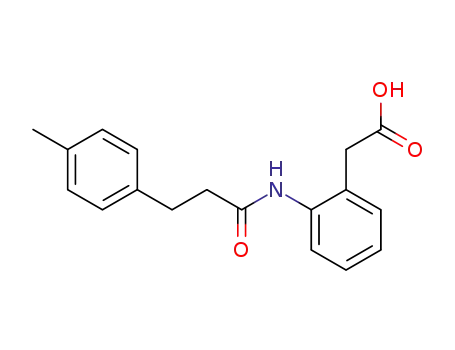 Molecular Structure of 58183-41-8 ([2-(3-p-Tolyl-propionylamino)-phenyl]-acetic acid)