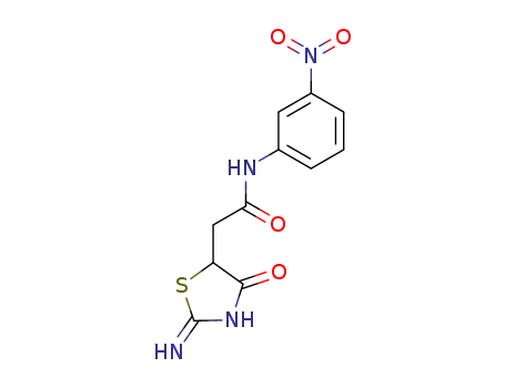 2-(2-amino-4-oxo-4,5-dihydro-thiazol-5-yl)-<i>N</i>-(3-nitro-phenyl)-acetamide