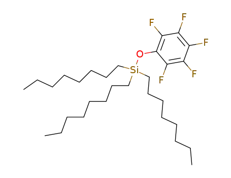 Molecular Structure of 56318-67-3 (Trioctyl-pentafluorophenyloxy-silane)