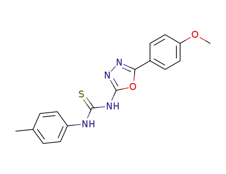 1-[5-(4-methoxy-phenyl)-[1,3,4]oxadiazol-2-yl]-3-<i>p</i>-tolyl-thiourea