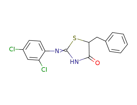 5-benzyl-2-(2,4-dichloro-anilino)-thiazol-4-one