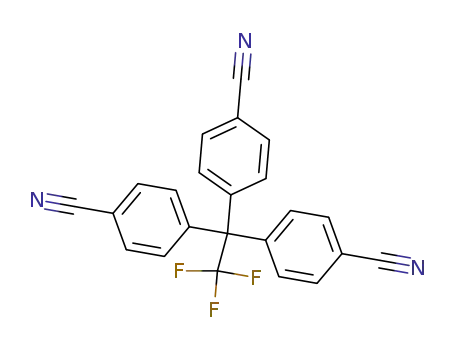 Benzonitrile, 4,4',4''-(trifluoroethylidyne)tris-